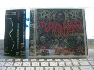 WARHEAD ウォーヘッド /NEVER GIVE UP 帯付CD+DVD DEATH SIDE LIP CREAM 鉄アレイ NIGHTMARE S.O.B. EXECUTE PILE DRIVER SYSTEMATIC DEATH