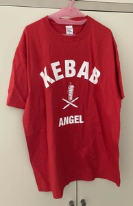 ●メンズ　KEBAB ANGEL Tシャツ 半袖　赤色　サイズXL 未使用新品　（47）