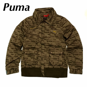 ●新品● Puma.プーマ 〓レディース、ジャケット〓定価￥17000-：サイズＳ〓プーマ.マーク総柄、ブラウン系
