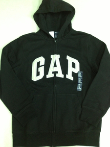 ■ＧＡＰ■新品■160■ロゴパーカー■ギャップ■黒ジップ　601