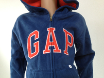 ■ＧＡＰ■新品■130■フリース■ロゴパーカー■ジップアップf04_画像2