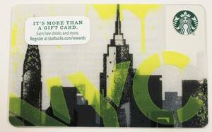 北米 USA スターバックスカード 2016 ニューヨーク限定 NYC スタバカード 海外 アメリカ スタバカード 地域限定