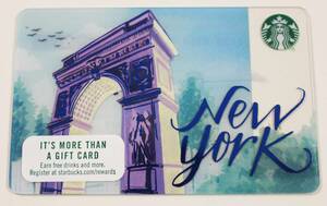 北米 USA スターバックスカード 2017 ニューヨーク限定 NYC スタバカード 海外 アメリカ スタバカード 地域限定