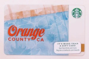 北米USAスターバックスカード2015オレンジカウンティ限定 スタバカード 海外 アメリカ 地域限定カリフォルニア州