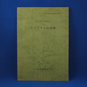 小矢部市埋蔵文化財調査報告書第8冊 富山県小矢部市 カネタタキ山遺跡★1982 小矢部市教育委員会★中古★古書