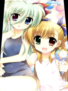  Magical Girl Lyrical Nanoha ViVid bath poster Vivio a in Hal to beautiful young lady roli school swimsuit goods 