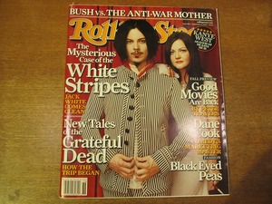 1709KK●洋雑誌 Rolling Stone ローリングストーン 982/2005.9.8●ホワイトストライプス グレイトフルデッド ブラック・アイド・ピーズ