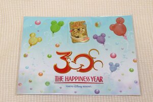 ＴＤＲ30周年ディズニー　リゾートライン　ピンバッジ＆台紙　ハピネス 未使用 ミッキー&ミニー