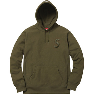 希少★新品本物【Dark OLIVE★Mサイズ】★Tonal S Logo Hooded Sweatshirt トナル エスロゴ 正規店購入 極少 入手困難 限定 Supreme 2017AW