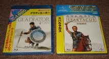 ★【スパルタカス】&【グラディエーター】：未開封・セル専用Blu-ray（ブルーレイ）ソフト2点 （どちらも日本語吹替収録/日本市場向け）_画像1