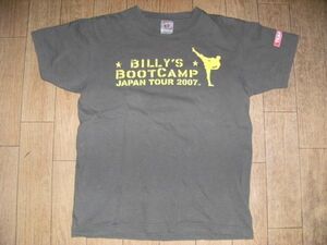 レア物★BILLY'S BOOTCAMP JAPAN TOUR 2007 ビリーズ ブート キャンプ ジャパンツアー Tシャツ★ボデイビル 軍隊 フィットネス ダイエット