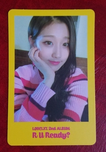 LOVELYZi. in R U Ready? trading card yellow color yellow prompt decision Yein Korea record 2 compilation 2nd Album Yellow ver. trading card Rav Lee z