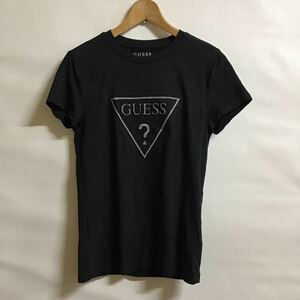 OT　台湾古着　古着 ☆　台湾直輸入半袖Tシャツ カットソー ブラック トップス GUESS 