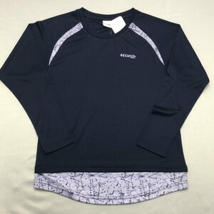 【送料無料】【新品】Kaepa レディース長袖Ｔシャツ（吸水速乾 UVカット）　　Ｍ　　ネイビー★473232