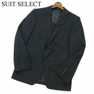 SUIT SELECT スーツセレクト 春夏 背抜き シャドー ストライプ テーラード ジャケット Sz.Y6　メンズ 黒 ビジネス ビジカジ　A2T09431_8#M