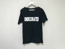 本物アンデコレイテッドマンUNDECORATEDMANコットンロゴプリント半袖Tシャツメンズビジネススーツサーフ2M日本製黒ブラック_画像1