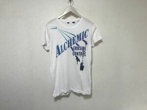 本物ディーゼルDIESELコットンプリント半袖TシャツメンズビジネススーツアメカジサーフS白ホワイトストリートスケータートルコ製