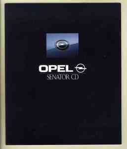 [b5588]91.12 Opel Senator CD catalog ( Isuzu imported car )