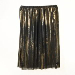  beautiful goods ISABEL MARANT. print pleated skirt S Gold i The bell ma Ran KL4CBALC65