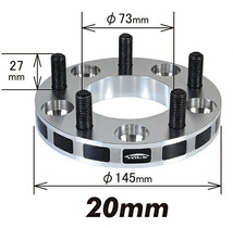 キョーエイ ワイドトレッドスペーサー 2枚セット 【ネジサイズ:M12×P1.5 5穴 PCD:100 厚み:20mm 外径:145mm】5020W1 KYO-EI KYOEI 協永_画像2