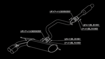 柿本改 アインザッツ s-622 マフラー A3スポーツバック DBA-8VCXS A6C3034C KAKIMOTO RACING 柿本 カキモト einsatz s-622_画像2