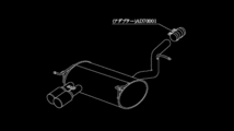 柿本改 アインザッツ s-622 マフラー X1(E84) DBA-VL20 E6C3011B KAKIMOTO RACING 柿本 カキモト einsatz s-622 スポーツマフラー_画像2