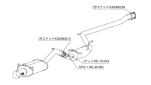 柿本改 カキモトR マフラー シビックタイプR ABA-FD2 HS376 取付セット KAKIMOTO RACING 柿本 Kakimoto.R スポーツマフラー_画像2