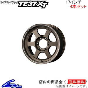 レイズ ボルクレーシング TE37 XT 4本セット ホイール ランドクルーザープラド【17×8J 6-139 INSET20 BR】120系 RAYS VOLK RACING アルミ