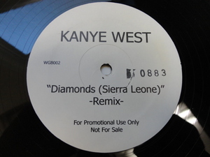 Kanye West - Diamonds (Sierra Leone) Remix レア PROMO 12 哀愁メロディアス HIPHOP 視聴