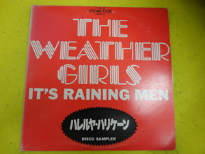 Weather Girls - It's Raining Men Disco Sampler レア この盤のみ8分オーバーのMIX 国内プロモ盤 ハレルヤ・ハリケーン 12