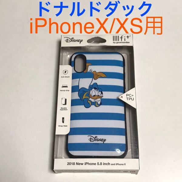 匿名送料込みiPhoneX iPhoneXS用カバー ケース イーフィット Disney ディズニー ドナルドダック Donald Duck アイホンX アイフォーンXS/MR7