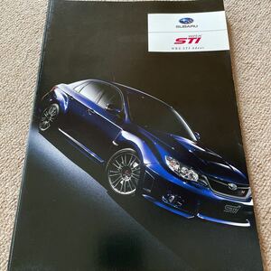 【送料込み】スバル　WRX STI カタログ　2010年7月発行