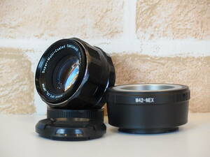 Pentax SMC Takumar 55mm F1.8 マウントアダプター セット ( M42マウントレンズ → ソニーEマウント 変換 ) 匿名配送 送料無料