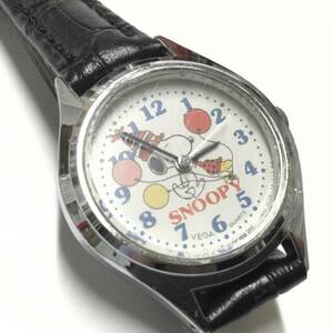 [ retro * battery & Belt have been exchanged. .] Citizen VEGA Snoopy wristwatch 