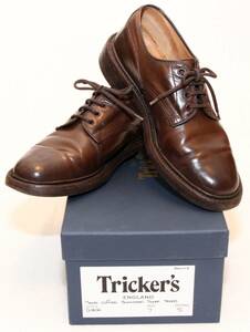 Tricker's WOODSTOCK プレーントゥ ダイナイトソール G5636 ブラウン サイズ7 フィッティング5