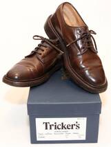 Tricker's WOODSTOCK プレーントゥ ダイナイトソール G5636 ブラウン サイズ7 フィッティング5_画像1