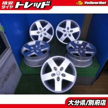 4本 中古 CHRYSLER JEEP ラングラー 17x 7.5J +44.45 5H127 ジープ JK 純正 シルバー スペア_画像1