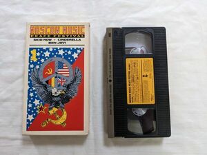 Московский мир фестиваля Vol.1 VHS лента 124 минута Skid Row/Cinderella/Bon Jovi