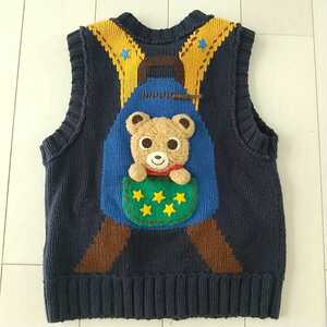  Miki House solid pchi-.... rucksack knitted the best 90