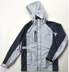 ** outlet!! J-AMBLE Rosso lady's rainsuit ROR-308 gray × navy size LL **