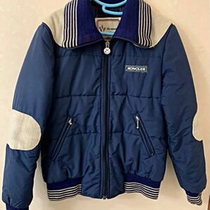 80s moncler モンクレール アシックス　ジャンパー　ski wear ネイビー　レトロ　レディース