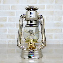 替芯付【送料無料】新品 Dietz #76 Original Oil Lantern - Nickel & Brass Trim【日本未発売】◇デイツ ニッケル 真鍮 ハリケーンランタン_画像2