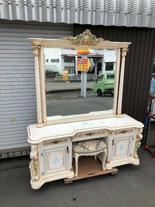 used Italy product?ro here style dresser table ornament mirror dresser desk chest white furniture . furniture cat legs elegant Shizuoka prefecture hem . city 