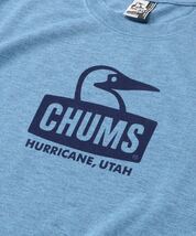CHUMS Booby Face T-Shirt DRY Lt.Indigo チャムス ブービー フェイス Tシャツ ドライ ライト インディゴ（メンズ）CH01-1954／XXL／2XL_画像6
