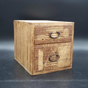  Mini комод бардачок регулировка коробка 2 уровень выдвижной ящик из дерева маленький комод место хранения box японский стиль настольный .. мебель японский стиль [80e829]