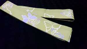  literary creation obi .. obi hanten obi reversible butterfly . pattern width approximately 7cm