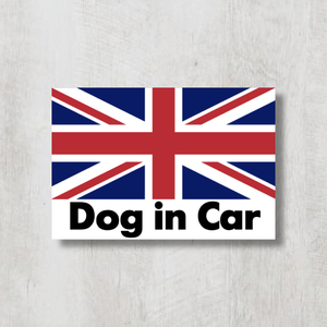 イギリス国旗【Dog in Car/ドッグインカー】マグネットステッカー