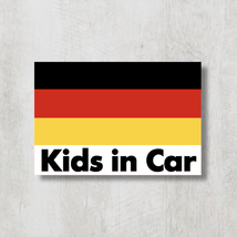 ドイツ国旗【Kids in Car/キッズインカー】マグネットステッカー_画像1