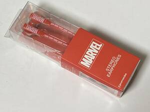 MARVEL マーベル STEREO EARPHONES ステレオイヤホン レッド 展示未使用品