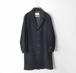 ★美品 PALTO ◆カシミヤブレンド チェスターコート ネイビー サイズ44 ハーフベルト ロングコート イタリア製 パルト ◆YX15